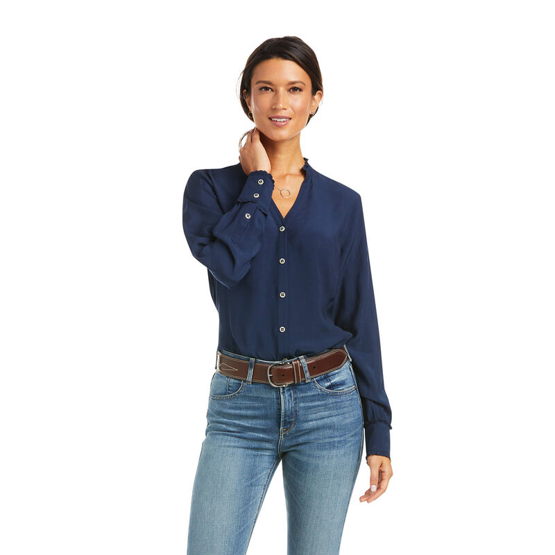 Ariat Hemden Damen - Clara Navy ( FGDJZ-2069 )